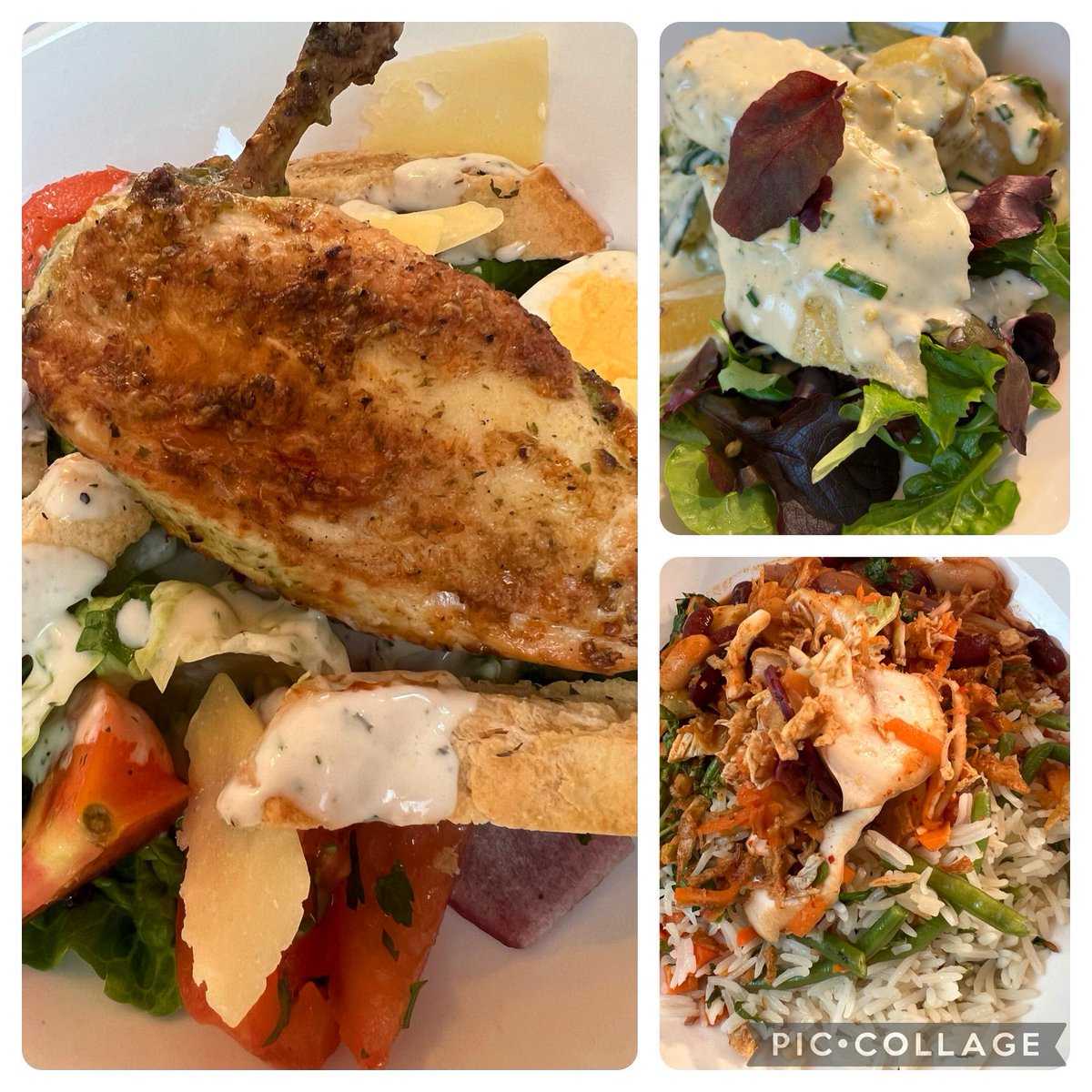 On todays menu in the EDUkitchen at St Peter’s we are serving: -Chicken Caesar Salad, Egg, Parmesan & Croutons -Baked Tilapia Fish, Roasted Courgette, New Potatoes & Cream Chive Sauce -Braised Jackfruit, Coconut Rice & Kimchi @LoveBritishFood #greathospitalfood