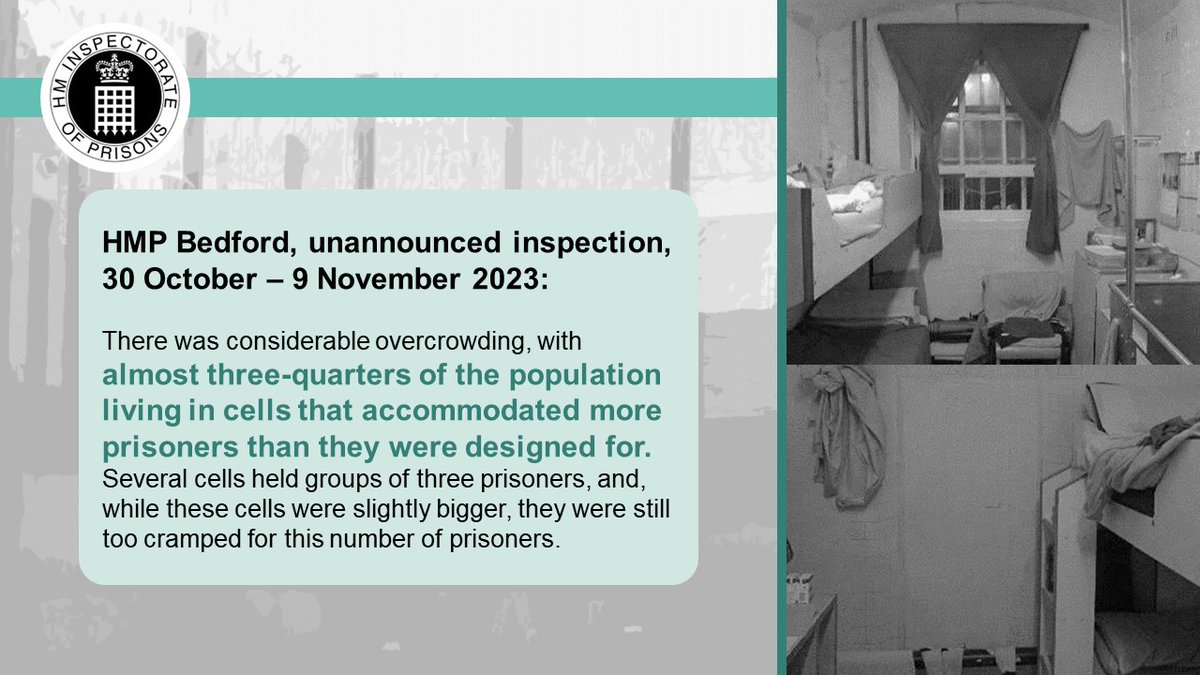 Last week, the prison population rose by 148 people. By 2028, the population is projected to reach up to 114,800 and this sustained growth has contributed to the ongoing overcrowding in many of our prisons.