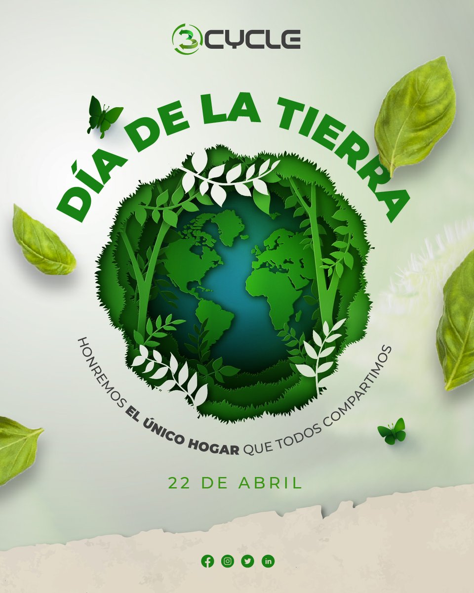 3_cycle's tweet photo. Hoy, en el Día de la #Tierra, nos unimos para honrar el único hogar que todos compartimos. En 3Cycle, reafirmamos nuestro compromiso con la protección del medio ambiente a través del reciclaje responsable y la gestión segura de datos electrónicos. https://t.co/Ztpf0fNpKV