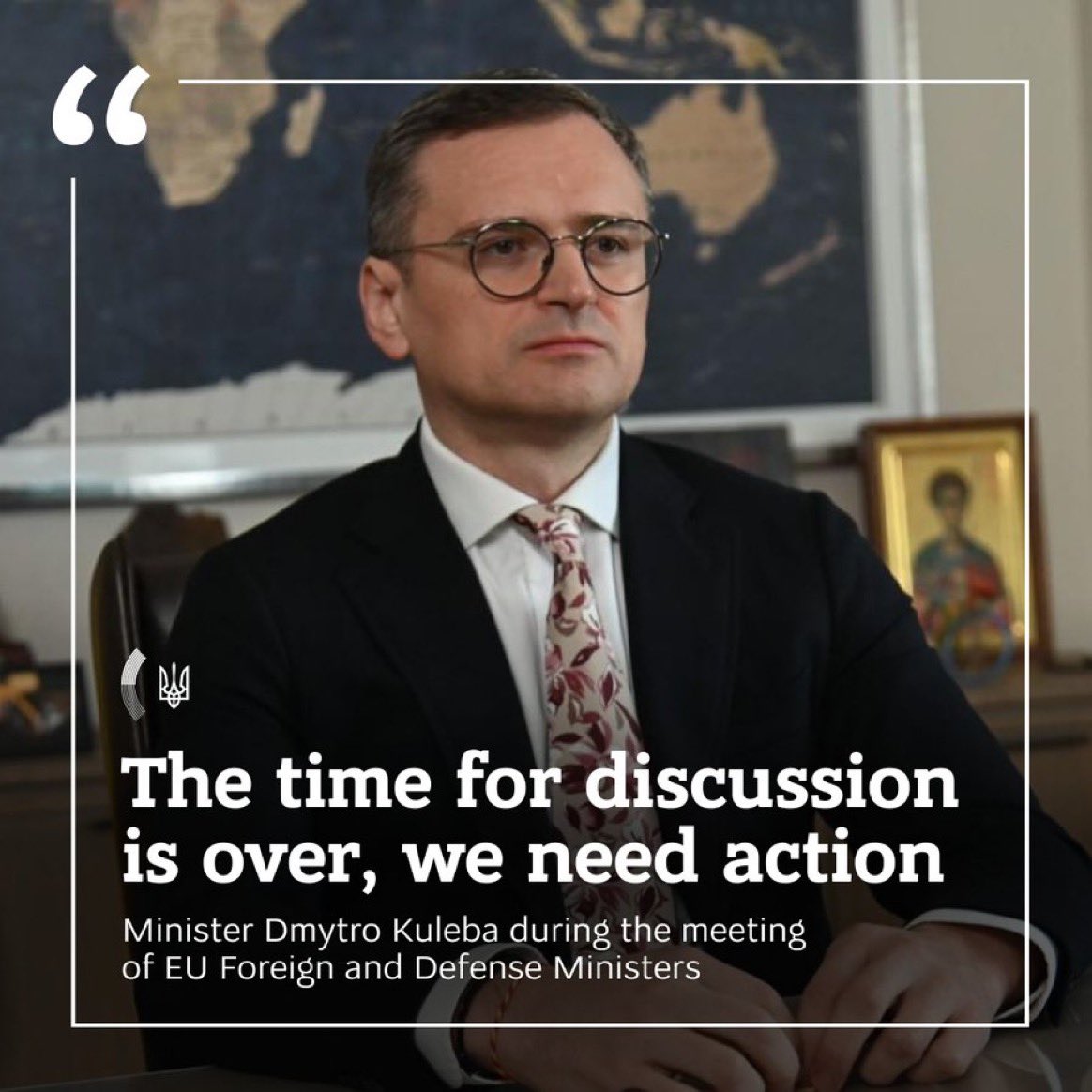 💬 'Only by inflicting a defeat on Putin on our territory can we force him to abandon his aggressive plans for Moldova, Poland, the Baltic States, Finland, and other European countries.' — 🇺🇦 Minister @DmytroKuleba in a meeting of EU Foreign and Defense Ministers 🇪🇺