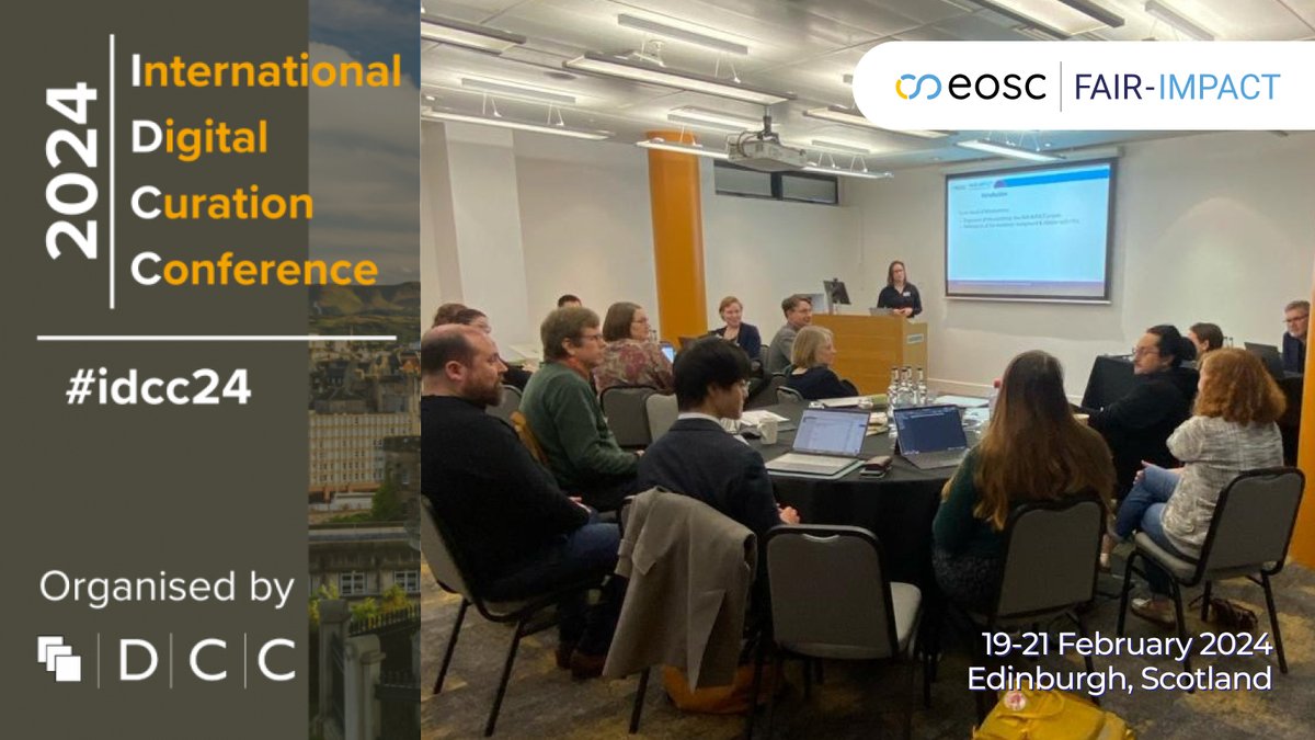 👏FAIR-IMPACT joined #IDCC24 in Edinburgh, leading discussions on #OpenScience #FAIR-by-Design #PID policies #datatrustworthiness & more, shaping the future of research & #data management alongside sister projects @FAIRCORE4EOSC & @Skills4Eosc
Learn more➡️ tinyurl.com/mss826ha