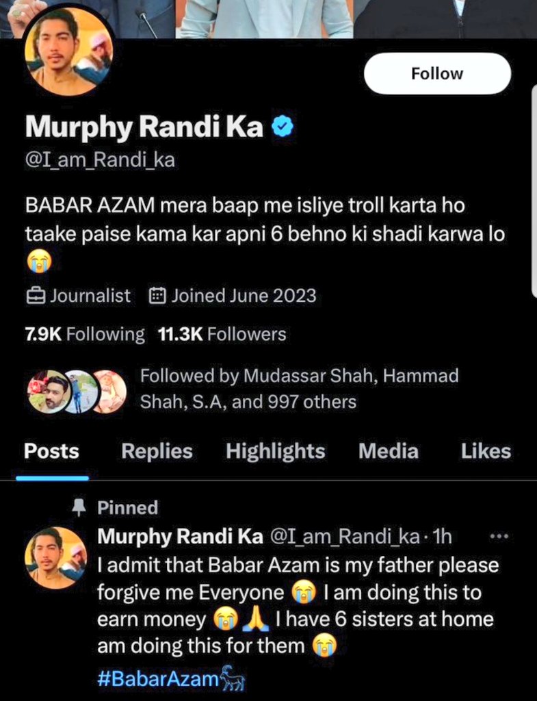 Someone hacked Murphy account, which is very good, this guy was making a lot of noise on Twitter for the last two months and defaming Pakistan cricket. Hacker Sab apko 21 topoo ki Salami 👀🙌🙌 #BabarAzam𓃵 #PAKvNZ