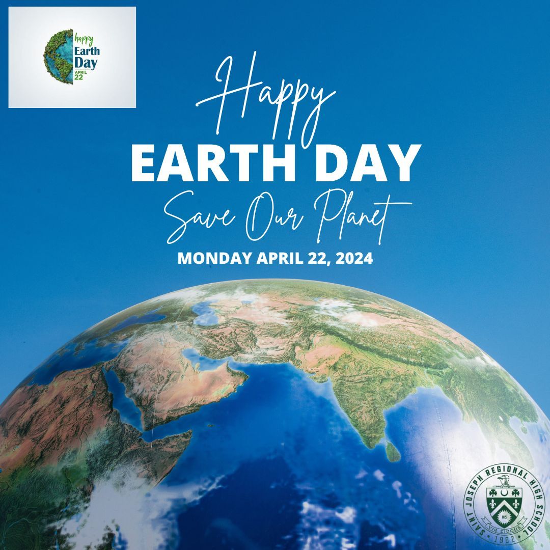 Happy Earth Day! April 22nd was established as Earth Day in 1970 as a way to support environmental protection. The theme for 2024 is to end plastics for the sake of human & planetary health, demanding a 60% reduction in the production of ALL plastics by 2040. SJR Do your part.