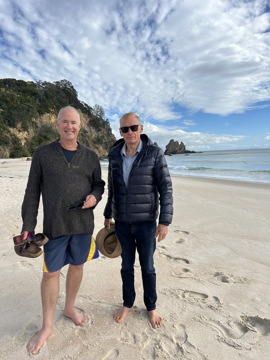 With @PhilTwyford NZ Labour Spokesperson for Disarmament and Arms Control, Immigration and Associate Spokesperson for Foreign Affairs, exploring Coromandel Peninsula 3 hours out of Auckland. The beauty of NZ hits you every visit. NZ Labour very strong on Palestinian recognition