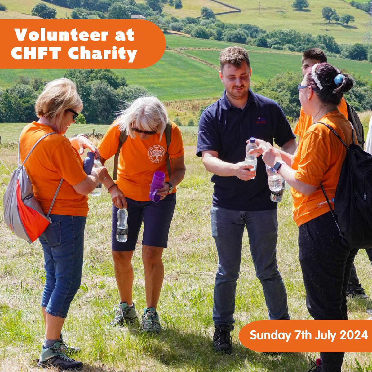 #CHFTCharity are recruiting individuals & groups for the following roles at this years #BigHospitalWalk: 💃Marshalls 👏Cheer stations 🎂End of event activities Please email chftfundraising@cht.nhs.uk if you are interested. A little of your time will make an amazing difference🧡