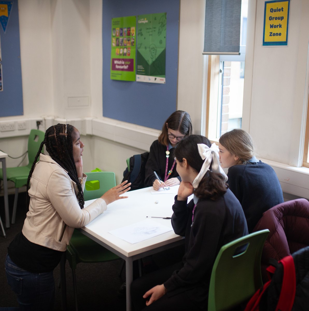 sns_library's tweet image. Author of Mia and the Lightcasters @JanelleLMccurdy visited @StokeySchool to celebrate #WorldBookDay2024 . Janelle gave a presentation in assembly and then ran some creative writing workshops with our Year 9 students. Great fun! Thank you so much Janelle!⚡️