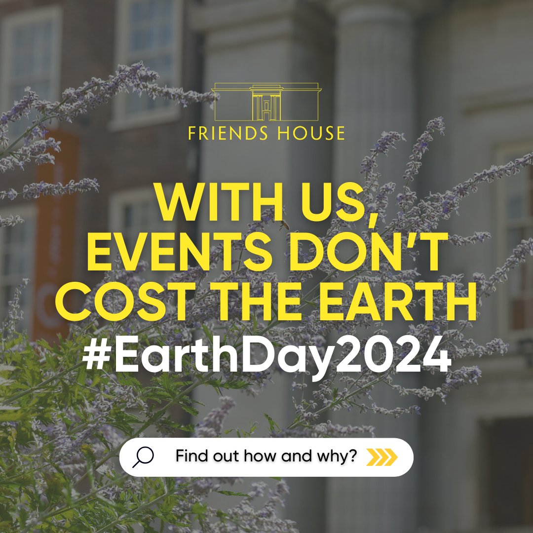 Happy #EarthDay! 🌍 From green energy to waste management to our partnerships with @GreengageSolut @GreenTourismUK, this is how we make your events greener: bit.ly/4b5ksHD Experience #greenmeetings: 📞 020 7663 1100 📧 events@quaker.org.uk #EventprofsUK #MeetingProfs