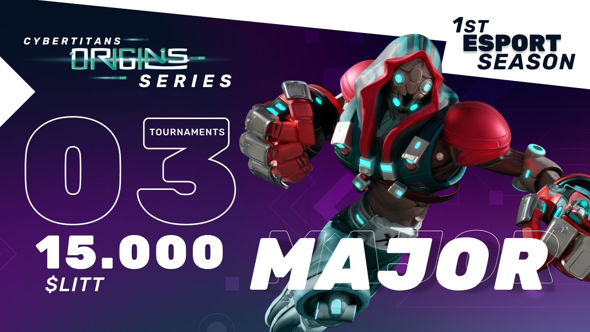 DAILY $LITT REMINDER | #CyberTitans in-game Tournament called 'Major Training (+10000 LP - TOP1)' 🏆 🗓️ April 22nd at 8 pm CET 💰 $400 prizepool ➕ 1k $LITT entrance fee 👥 256 max players