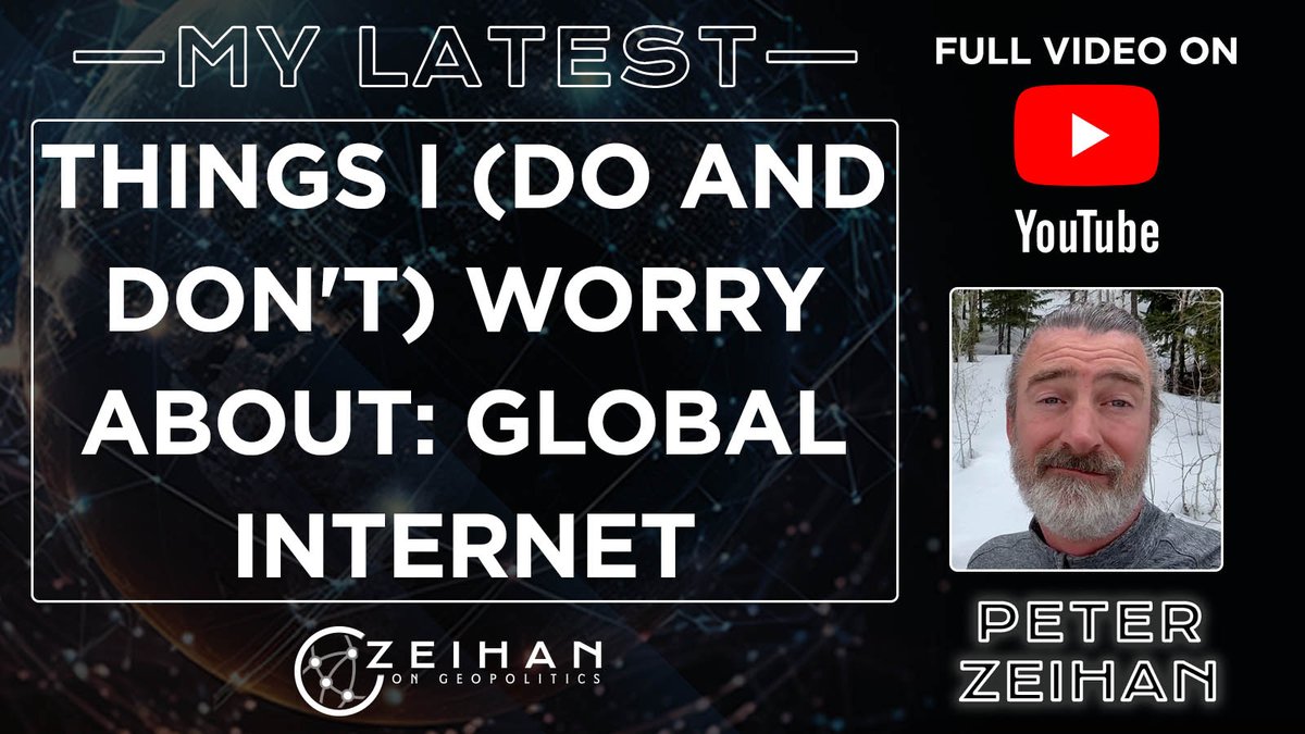This is probably the scariest video I've posted for any of my Gen Z audience...that's right, we're talking about the one thing they can't live without - the internet. So, just how vulnerable is the global internet? Full Newsletter: mailchi.mp/zeihan/things-…