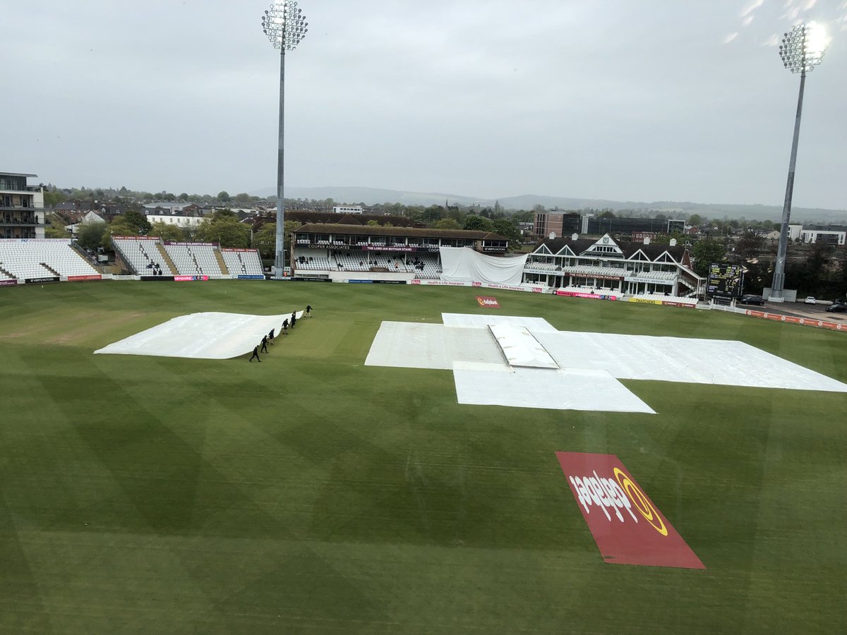 The miserable scene at the CACG, and if the forecasts are correct then I’m afraid that that will be that for the day and the match, ⁦@SomersetCCC⁩ taking 15 pts and Notts 10 ⁦@bbcbristolsport⁩ ⁦@bbcsomerset⁩ #bbccricket