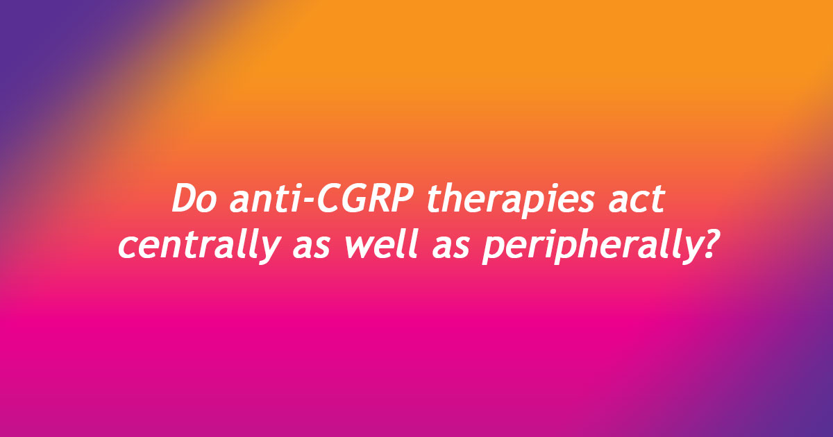 Do anti-CGRP therapies act centrally as well as peripherally? Catch up with the discussion in our CGRP Forum summary of research presented at AAN24 &gt;&gt; cgrpforum.org/new-data-suppo… #CGRPtherapy #mechanism #AAN2024 #AANAM #CGRP #NeuroTwitter