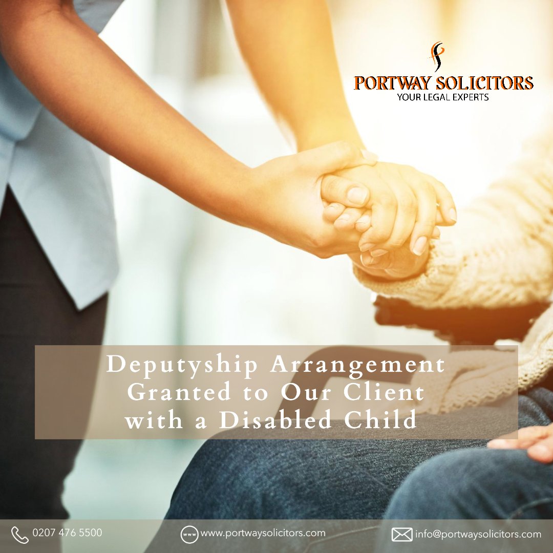 Empowering our client with a disabled child through granted deputyship arrangements.🧑‍🧑‍🧒🇬🇧👨‍⚖️

 #Empowerment #FamilySupport #deputyship #arrangement #portwaysolicitors #granted #legalwin #lawyer #lawyeruk #unitedkingdom #legalexperts