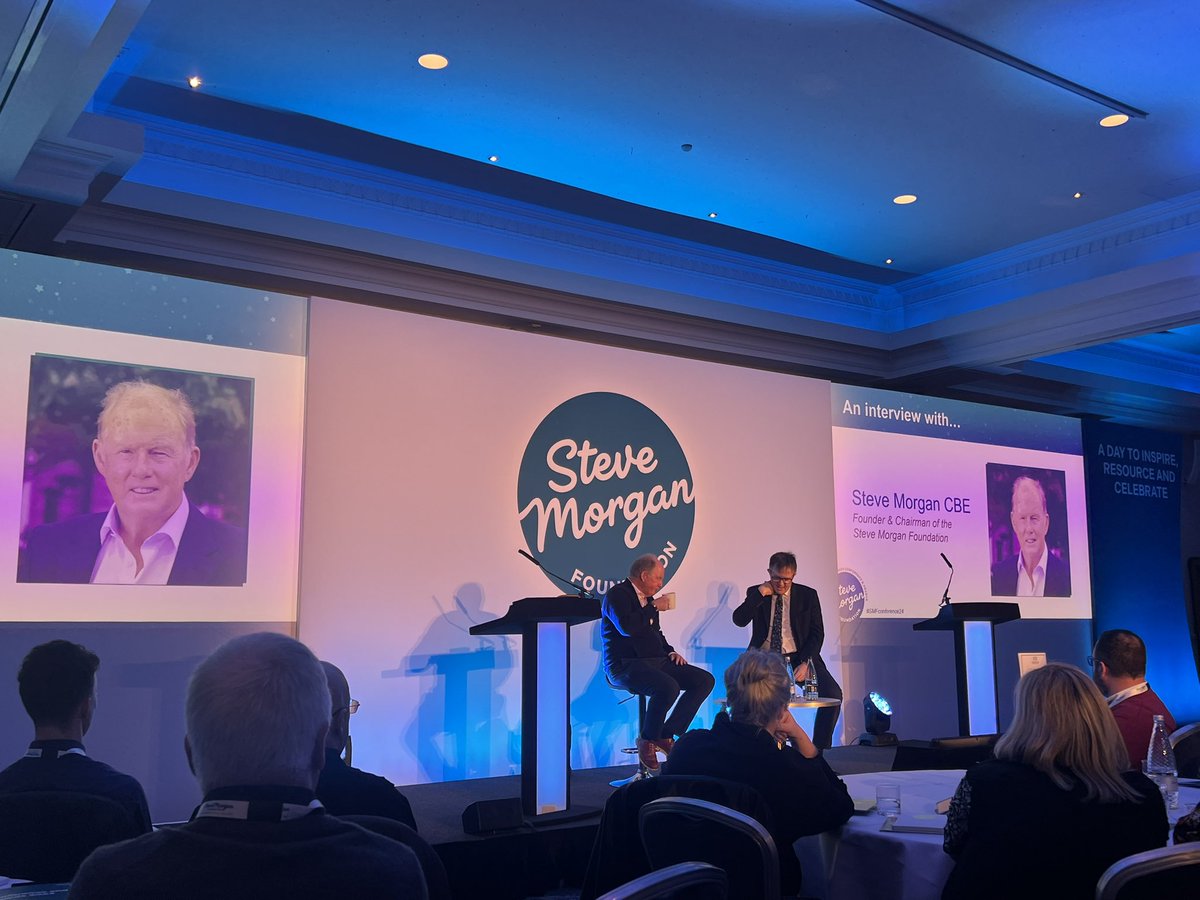 We’re delighted to be at the #smfconference24 today with 150+charities and social enterprises supported by the amazing @stevemorganfdn. A day of constant inspiration so far.