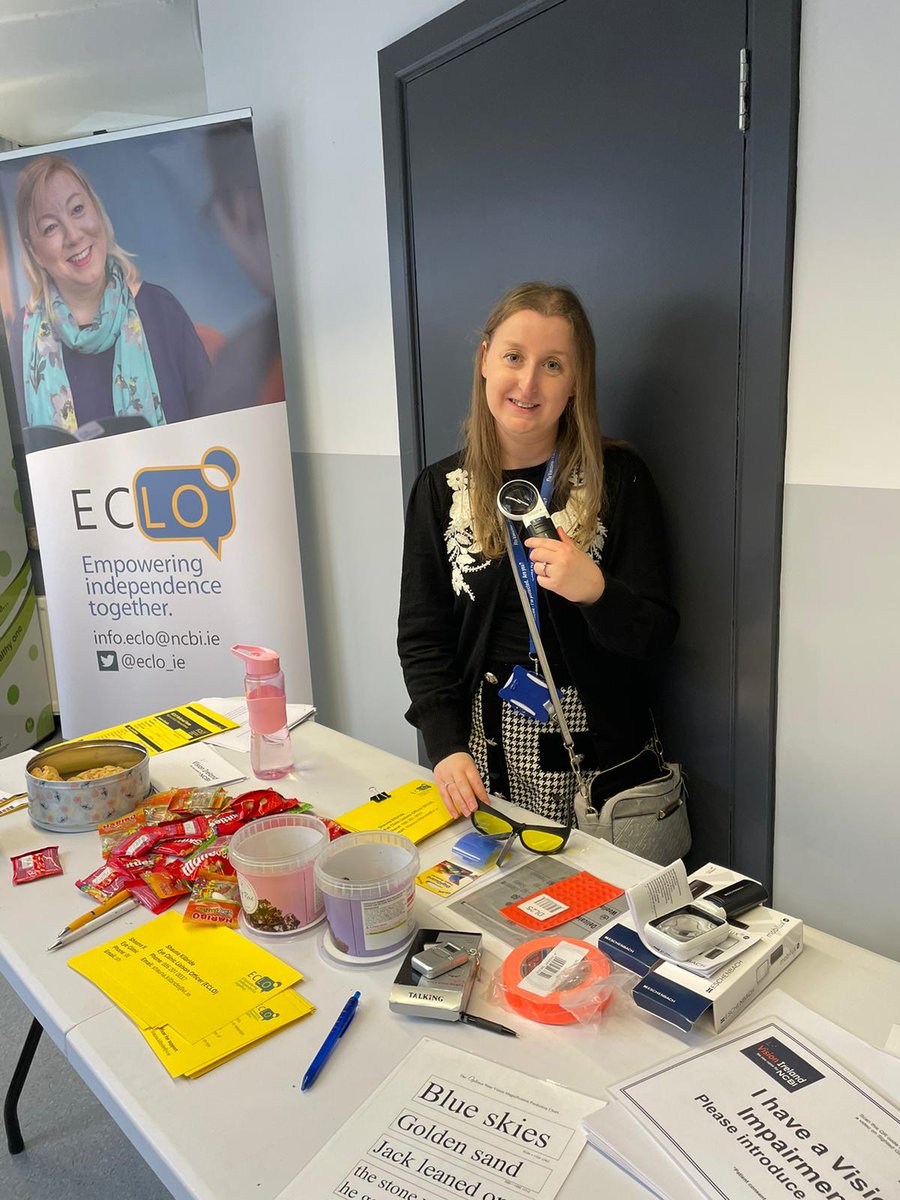 Today ECLO Shauna Kilbride is holding an promotional day for ECLO in the RVEEH. Pop by, say hi & learn about the ECLO service and why it is so important. #nodiagnosisalone @rveeheducation @AoifeTDoyle @eyedoctorsIRL @visionsportsirl @Vision_Irl