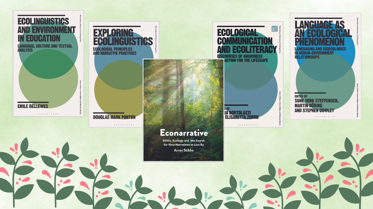 Our recommended reading for #EarthDay2024: Arran Stibbe's Econarrative, 'set to become the seminal text of a new field': bit.ly/4b5qubf + several titles coming over the next few months in the Advances in #Ecolinguistics series: bit.ly/3Uo53N7 @TheEcolinguists