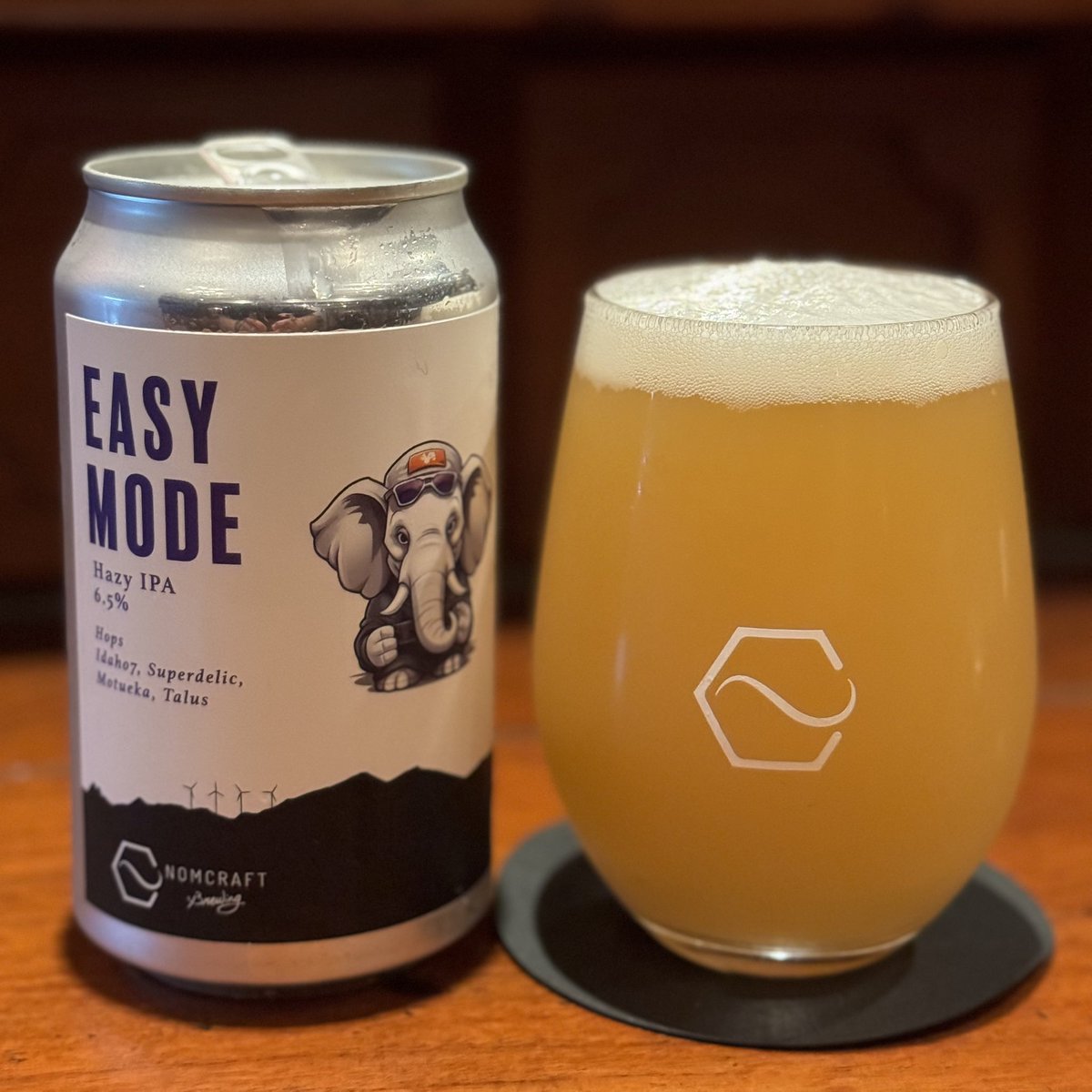 #craftbeer 
#Nomcraft
#HazyIPA
#EasyMode
#DrikLocalBeer