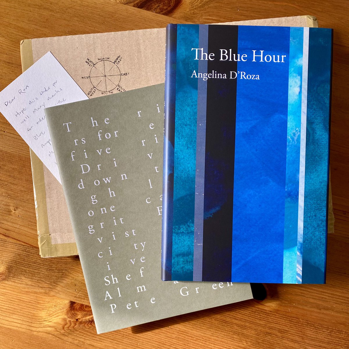A speedy delivery from @LongbarrowPress. Beautifully packaged as usual, lovely quality publications. Can’t wait to start reading. Thanks Brian.