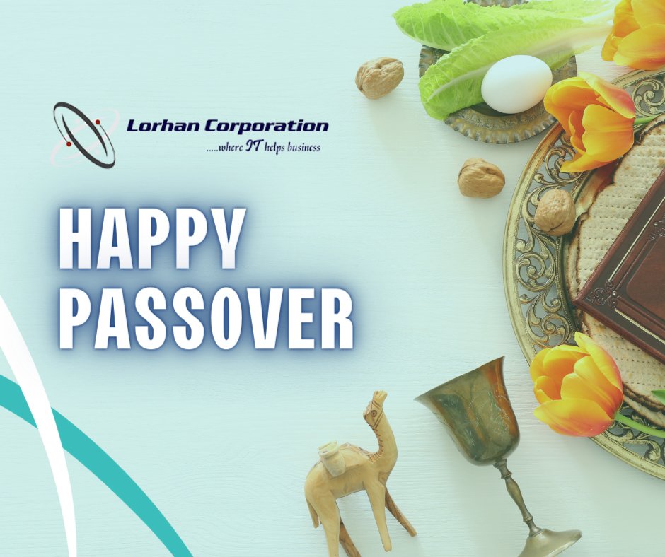 Happy Passover from all of us at Lorhan! May your Seder table be filled with joy, your hearts with love, and your homes with laughter. bit.ly/3v9EcKY

#itsolutions #techsolutions #itjobs #itrecruiting #techrecruiting #webapplications #mobileapps #devopsjobs #devops