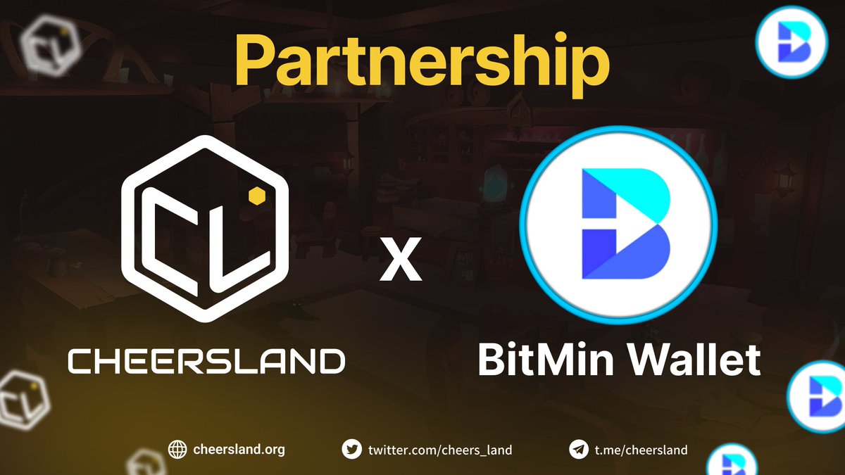 🤝 CheersLand x BitMinWallet Partnership 🌟 🔥 Introducing our new partner @BitMinWallet: Your secure, easy-to-use crypto management solution. 👀 #BitMinWallet let's you manage, exchange, and grow your digital assets with confidence. 🌟 We're unlocking thrilling possibilities…