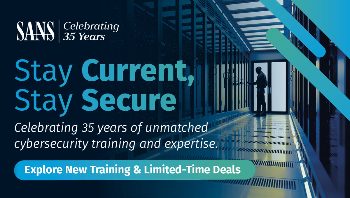 🌐 In a world that is defined by increasingly complex cybersecurity threats, SANS continues to lead the way with a new suite of scalable, short-form training solutions. Explore our specialized, modular training solutions ➡️ sans.org/u/1vea #SANSTraining