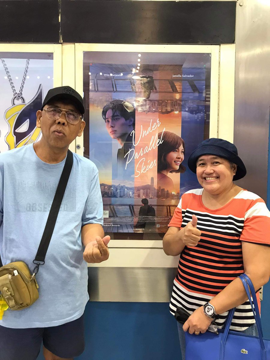 UPS movie date ang parentals sa SM Molino 🥰 #UnderParallelSkies #UPSNowShowing #WinElla @RichardJuan #JanellaSalvador #WinMetawin