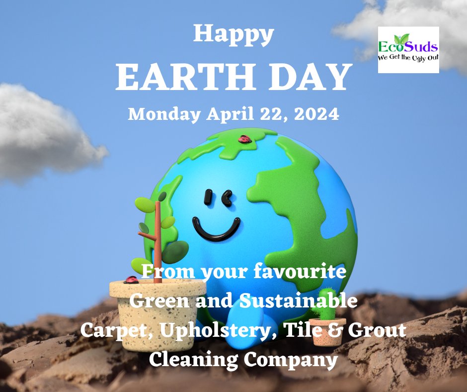Mrgreenclean's tweet photo. Happy Earth Day! Why not do something good for your favourite planet today!
#earthday #HamiltonOntario #greenbusiness #Carpetcleaning https://t.co/4WSe9PLdnC