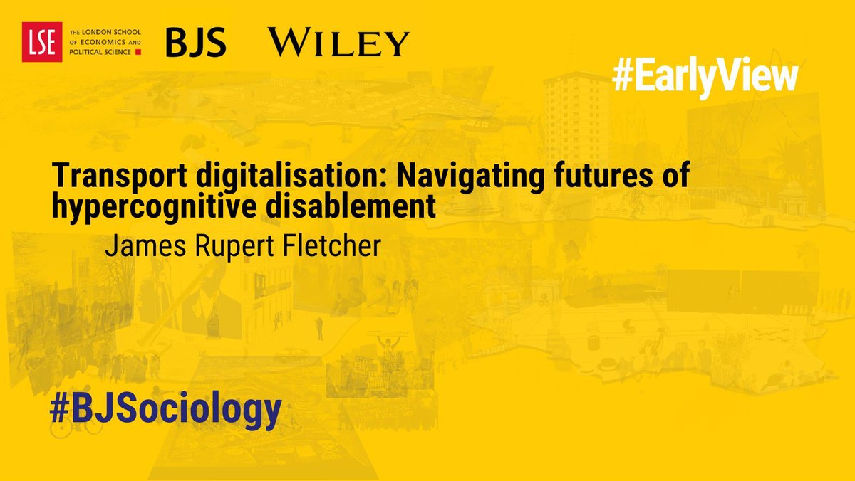 Read new paper by @JamesRuFletcher on how transport digitalisation exacerbates challenges for people with cognitive impairments. #EarlyView in the #BJS ➡️ buff.ly/4aMFGtS