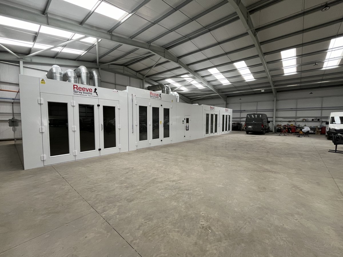 Phase 2 of our installation for our customer 23 Automotive Ltd in Corby Northamptonshire has been completed, phase 2 comprises of 2 x Xtra SpaceSaver booths with LED lighting,