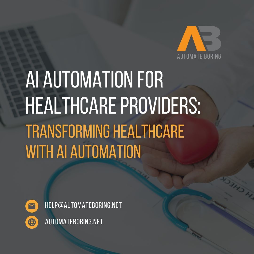 Discover how AI technology is transforming healthcare delivery, improving patient outcomes, and driving efficiency in practices worldwide. Visit AutomateBoring.net and explore RPA service to unlock the full potential of AI for better patient care and outcomes!