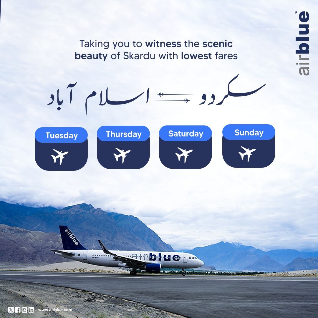 Take a trip to Skardu where every mountain whispers a tale of adventure. Book now at airblue.com #airblue #SakarduStories #adventure #skardu #pakistan #travel #kdu