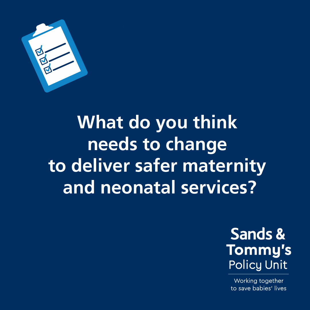 What do you think needs to change to deliver safer maternity & neonatal services? Our Joint Policy Unit with @SandsUK is looking for healthcare professionals to give feedback on what changes need to be made to deliver a safer system. Complete the survey: bit.ly/4deSpYm