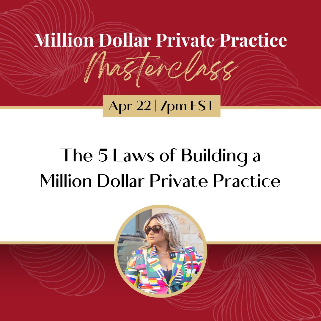 Today is the day! The Million Dollar Private Practice Masterclass Series begins. 

Here’s to building and scaling your dream practice. See you on the inside! 
milliondollarpracticemasterclass.com   

#SoribelMartinez #StartUp #GrowYourBusiness #PrivatePractice