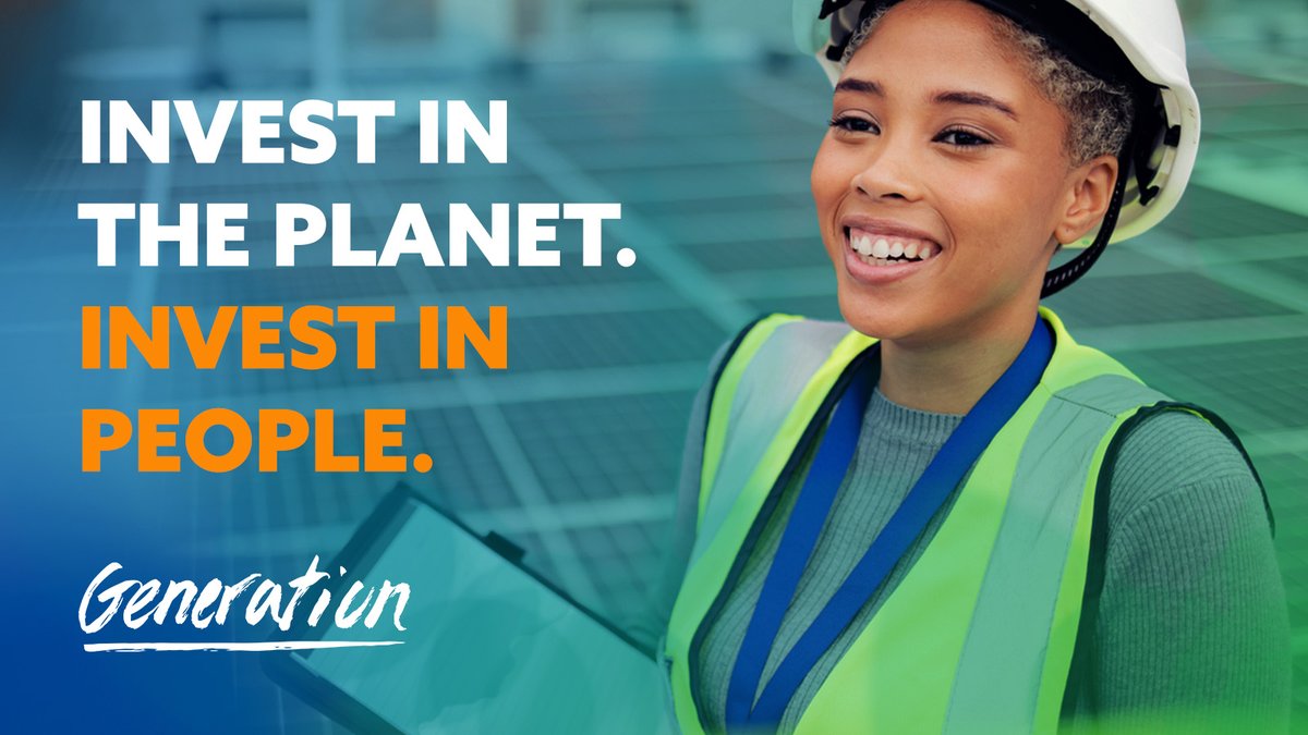 #GreenJobs are growing fast. Generation is committed to helping workers thrive in careers that support people and planet 🌎 Happy #EarthDay2024 🎉