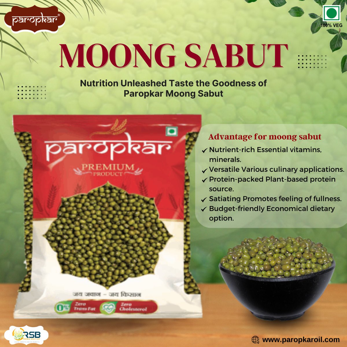 Indulge in the wholesome goodness of Paropkar's Moong Sabut, a savory delight straight from nature's bounty.
.
.
.
#HealthyEating #NutritiousChoices #PureIngredients
#OrganicFood #HealthyLifestyle #WholesomeGoodness #FarmToFork #EatClean #MoongSabut #ParopkarDelights