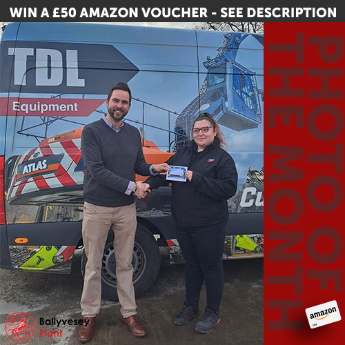❗PHOTO OF THE MONTH❗
🎈Congratulations to March's winner, Courtney Ainsworth - Parts Controller at TDL Equipment!🎈

We have already had some great April submissions, keep them coming in!

See Linkedin for terms
#PhotoOfTheMonth #AmazonVoucher #Construction
@BallyveseyHoldings