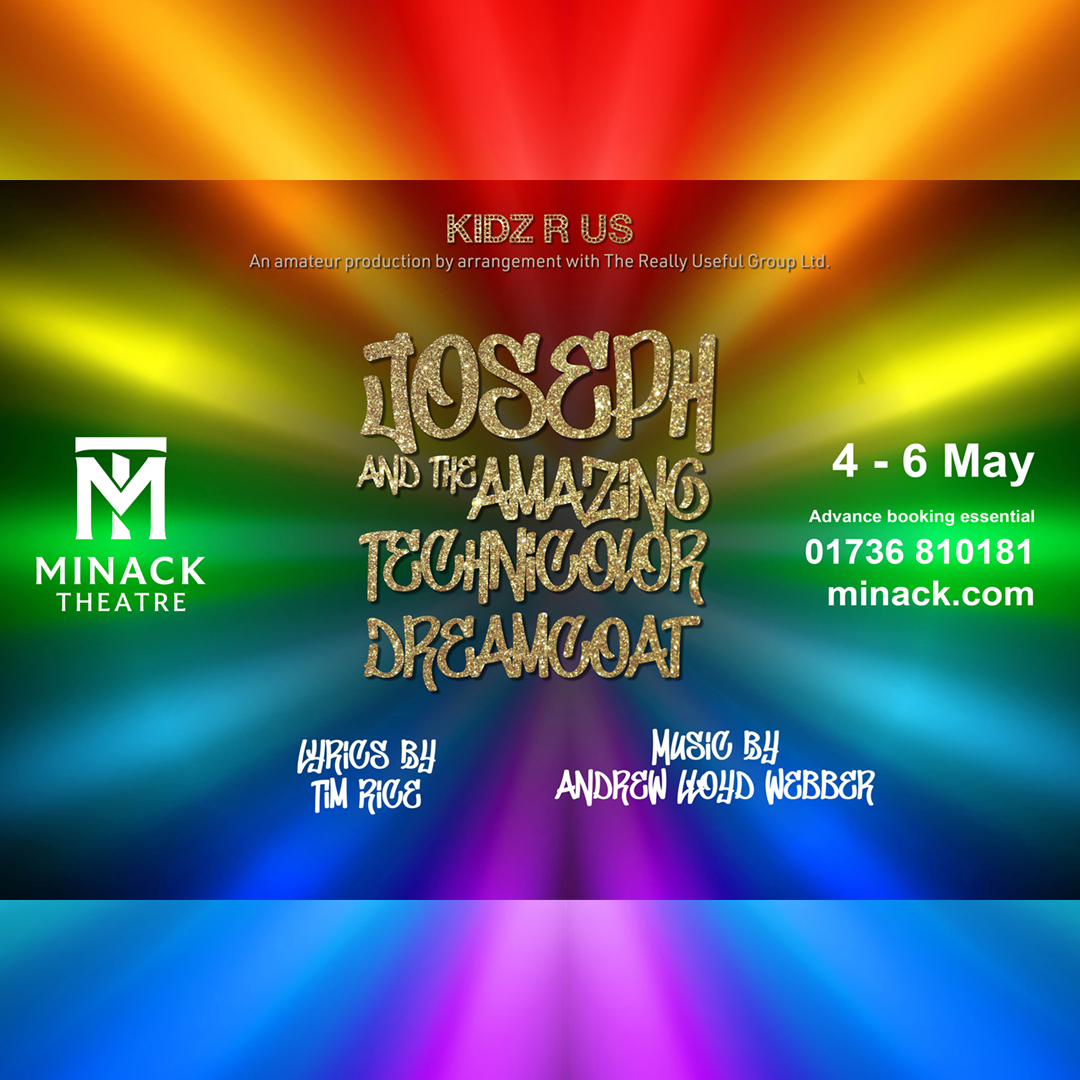 Next Month at the Minack Renowned St Ives musical company Kidz R Us presents Joseph and His Amazing Technicolor Dreamcoat at the Minack 4 - 6 May only Tickets selling fast, so book now! minack.com/whats-on/josep…