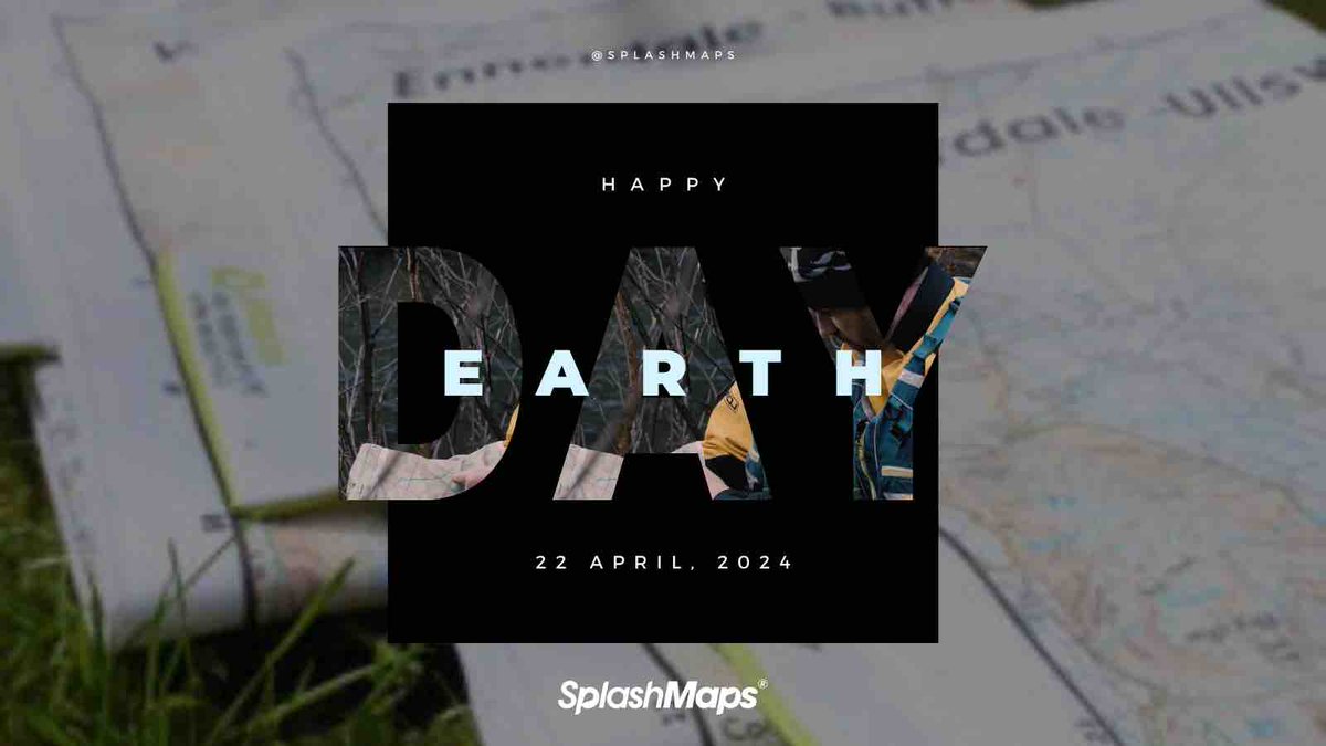 HAPPY EARTH DAY🌍 Ditch the disposable, paper maps and enjoy your journey as an environmentally friendly adventurer🗺 🔗 splash-maps.com/shop/map-maker/ #splashmaps #fabricmap #waterproofmap #earthday #environmentallyfriendly #outdooressentials #unlimitedadventure #getoutside