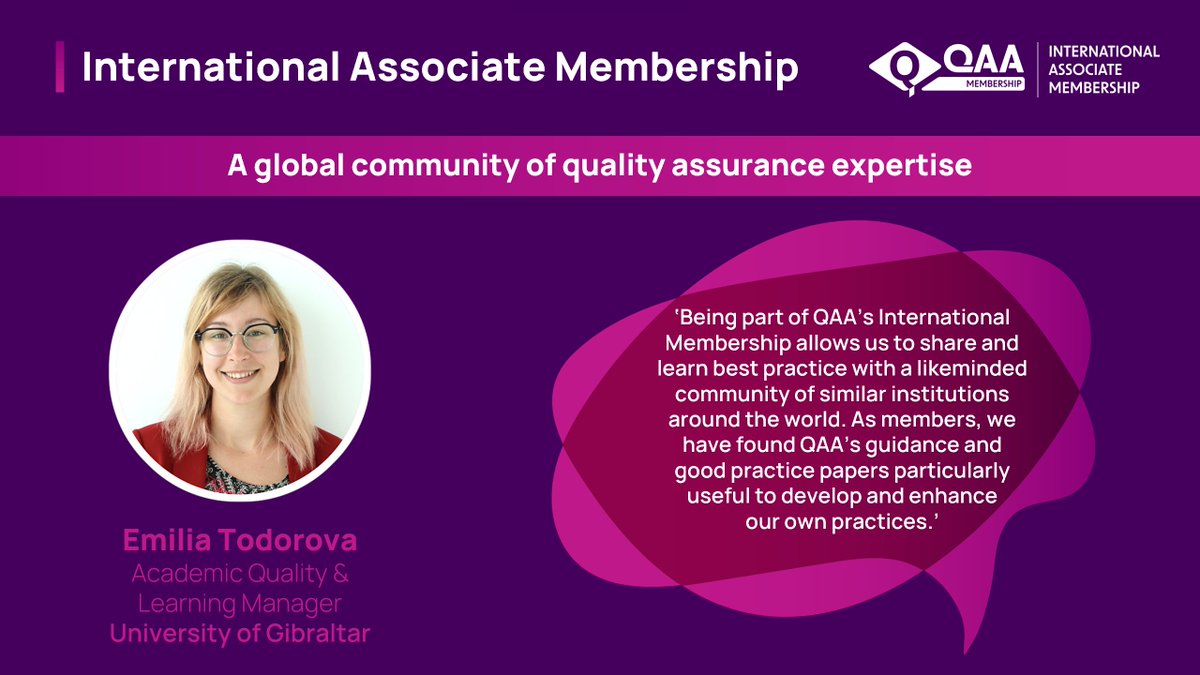 We are launching our 2024-25 International Associate Membership programme on 30 April! Join us at our free webinar where we will showcase the benefits of QAA International Membership and what will be offered during 2024-25. Register here 👉 eur.cvent.me/ZAG3n