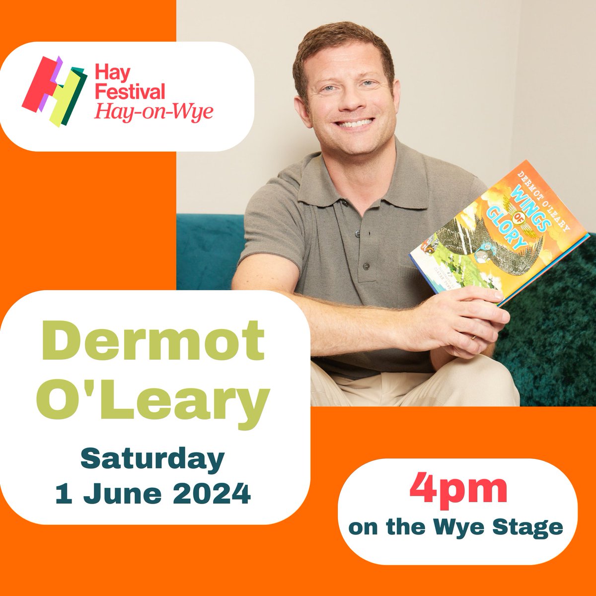 Come & say hi at Hay Festival on Saturday 1st June 👋 I’ll be talking about ‘Wings of Glory,’ my children's book all about a Royal Bird Force recruit called Linus. hayfestival.com/p-21539-dermot… Linus can’t wait for his big adventure. He’s out to prove that swifts can be just as brave