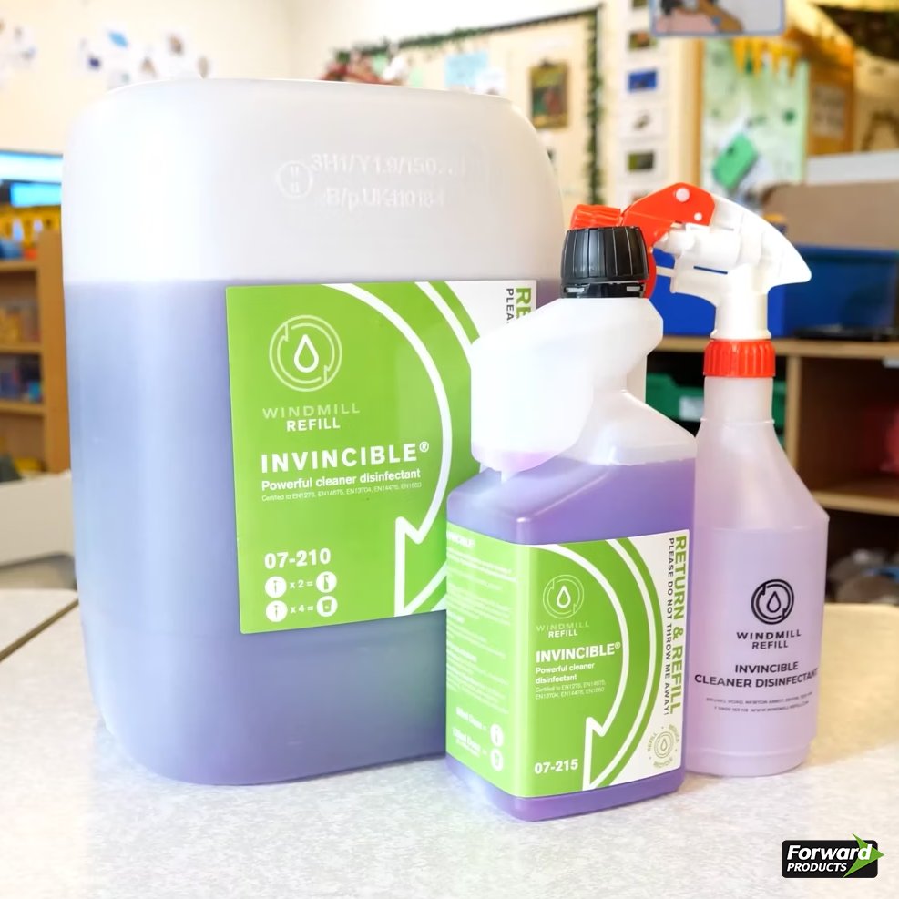 ForwardProducts's tweet image. It's Earth Day🌍

We're passionate about looking after the world around us! 

Say goodbye to single-use plastics with the Windmill Refill range! Our durable 10L chemical bottles will be collected and refilled when required, making sustainability simple and effective.

#earthday
