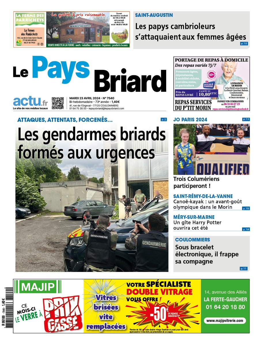 Bonjourà toutes et tous ! Voici la une de votre journal de demain.
Vous pouvez nous retrouver aussi sur actu.fr en suivant le lien :
moncompte.actu.fr/acheter/le-pay…