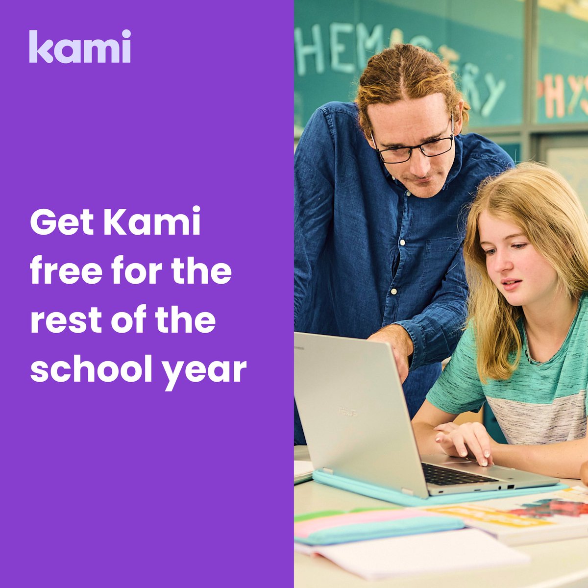 Teachers and digital leaders, this ones for you. Open to new customer’s until the end of the academic year. We're offering a 3-month free school / academy or trust-wide trial 👏 kamiapp.com/kami-for-free/ or schedule a time with me to learn more: calendly.com/renn-enver/15-…