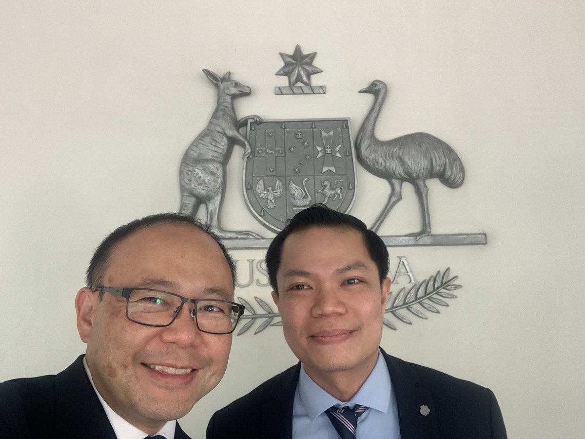 Good to be back in the Penh. Today I had the pleasure to catch up with @MRCMekong CEO Dr @AKittikhoun. Lots to discuss, including how to move forward Australia’s long-standing support to the MRC @AusAmbLaos