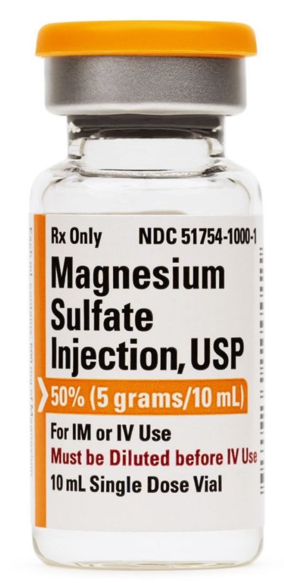 What is magnesium sulfate used for?