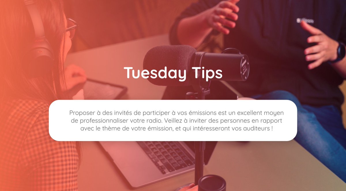 ✨Boostez votre émission : Invitez des experts liés à votre thème pour enrichir votre #radio et captiver vos auditeurs! 🎙️