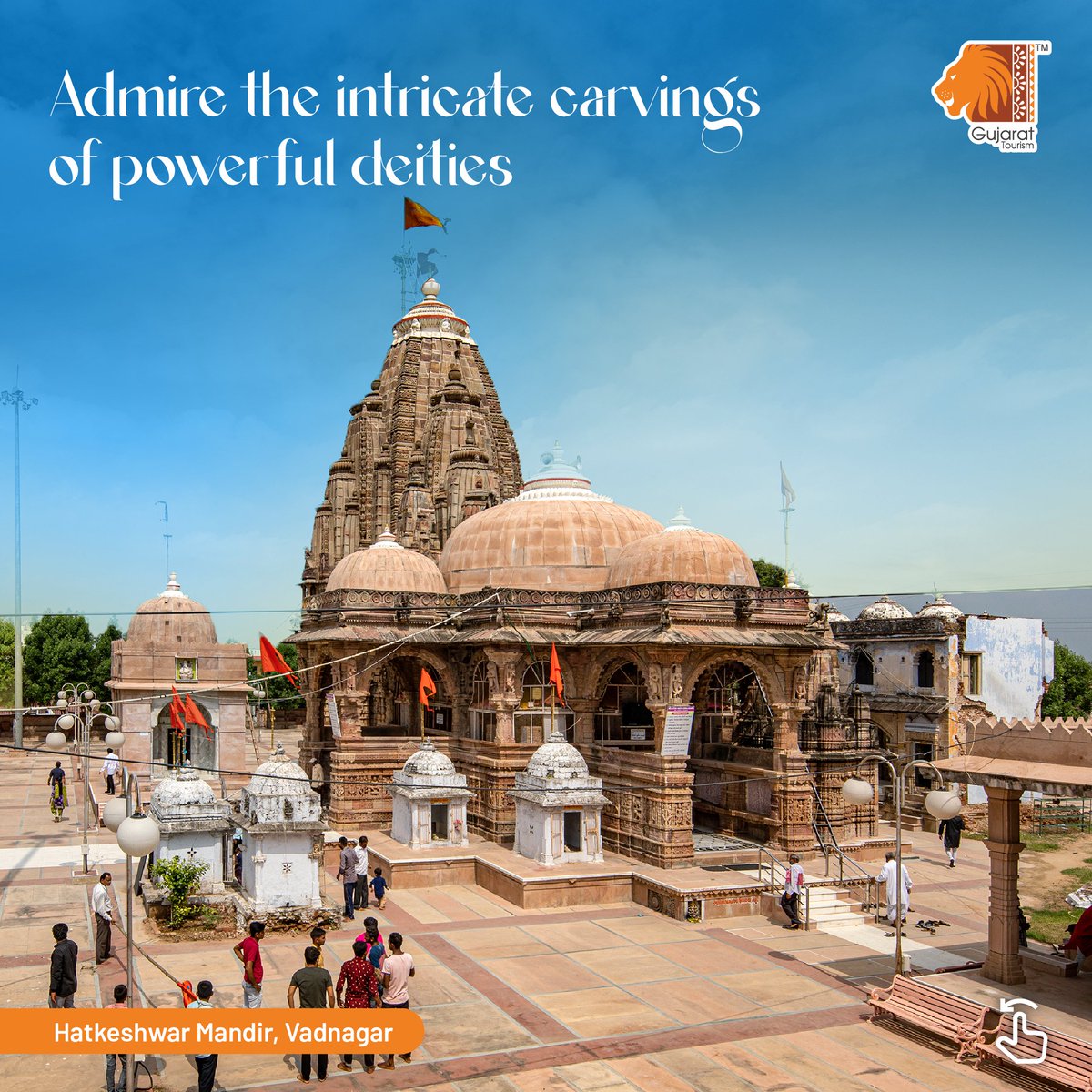 GujaratTourism's tweet photo. Stay tuned for an upcoming laser and light show, set to enhance the spiritual ambience of Hatkeshwar.

📍 Hatkeshwar Mandir, Vadnagar

#gujarattourism #tourism #gujarat #hatkeshwarmandir #hatkeshwarmahadev #shivtemple #vadnagar #mehsana #tourisminindia #indian #templeinindia https://t.co/7mOt684cl9