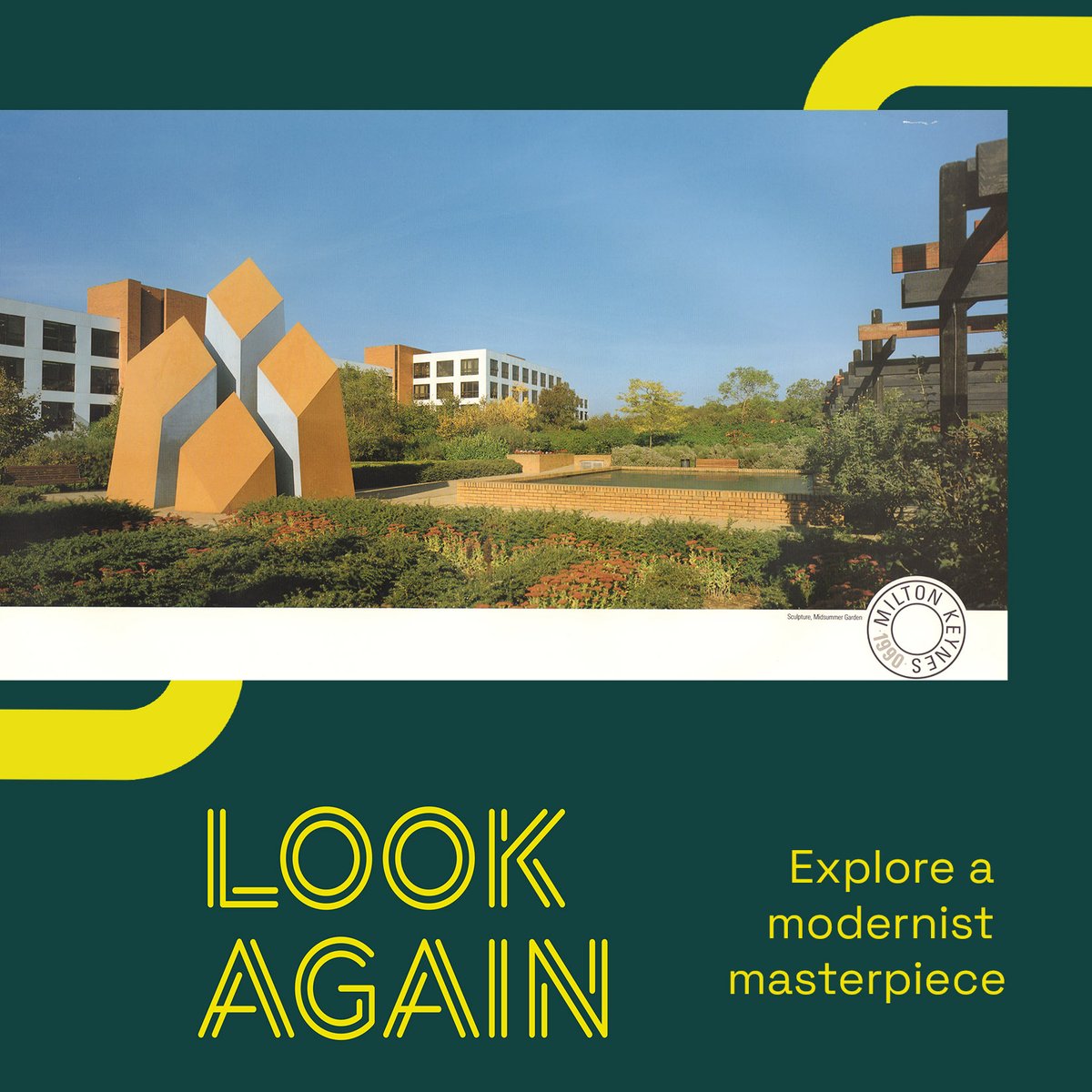 📢 NEW LAUNCH 📢 👀 Look Again is your guide to #MiltonKeynes’ standout modern heritage, public art, architecture and design. This FREE new trail around CMK gets you off the beaten track to discover stories all around you! Get started: lookagainmk.city #LookAgainMK #LoveMK