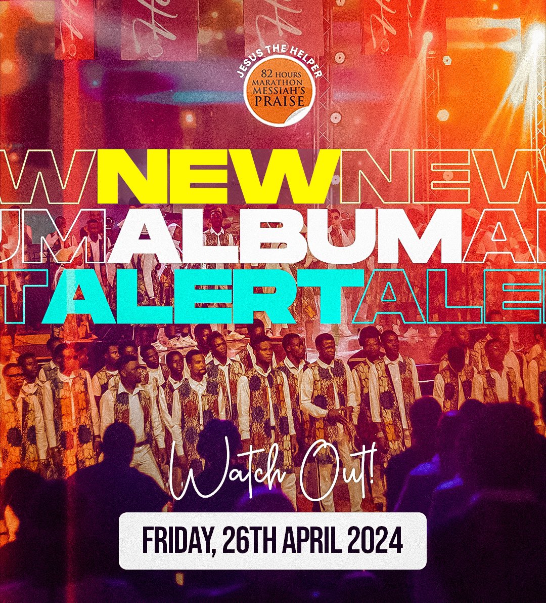 TheMMPraise's tweet photo. Get ready to be uplifted!
The Volunteers Praise Team of the Marathon Messiahβs Praise is dropping something explosive on all digital platforms this FRIDAY, 26TH APRIL 2024. Mark your calendars and prepare to be inspired!
#TheMMPraise #JesusTheHelper #JTH #VPT #VolunteersPraiseTeam #82HoursMMPraise