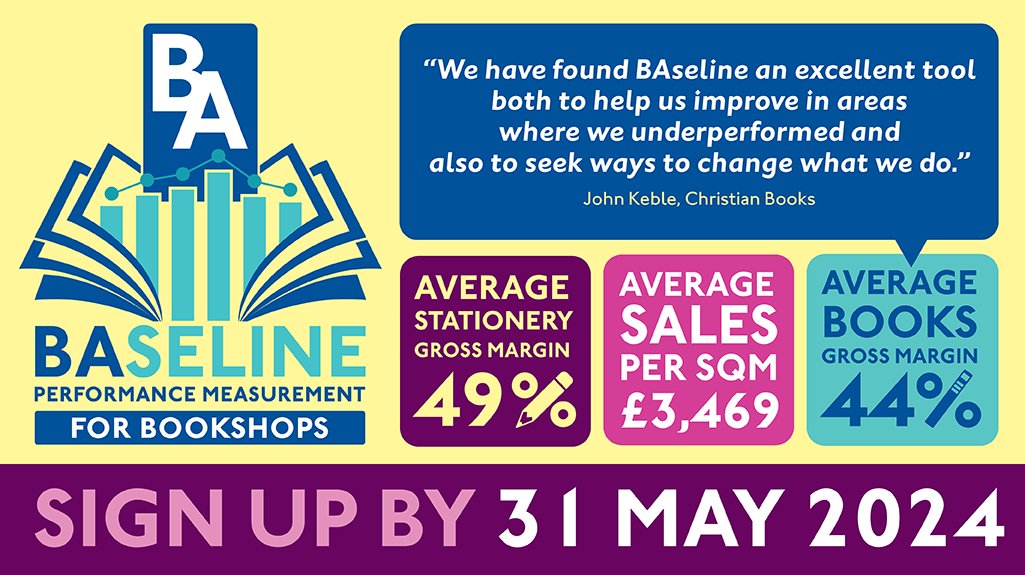 Did you know? UK independent BA members can sign up to BAseline to see how they compare to other bookshops. BAseline is a free, confidential service that helps booksellers gain more insight into their businesses and improve their business performance. booksellers.org.uk/Member-Service…