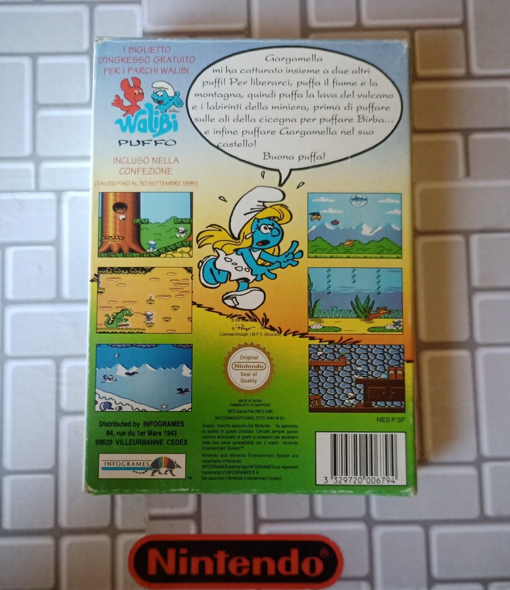 Gamescollection's tweet photo. https://t.co/RMrKA3rbBY
I Puffi - PAL A 🇪🇺🇮🇹
Nintendo NES
#Auction
#adv #inpartnershipwithebay #ipuffi #nintendo #nes #thesmurfs #retrogame #retrogamer #retrogaming #ebay #8bit https://t.co/A1rgmH0Mig